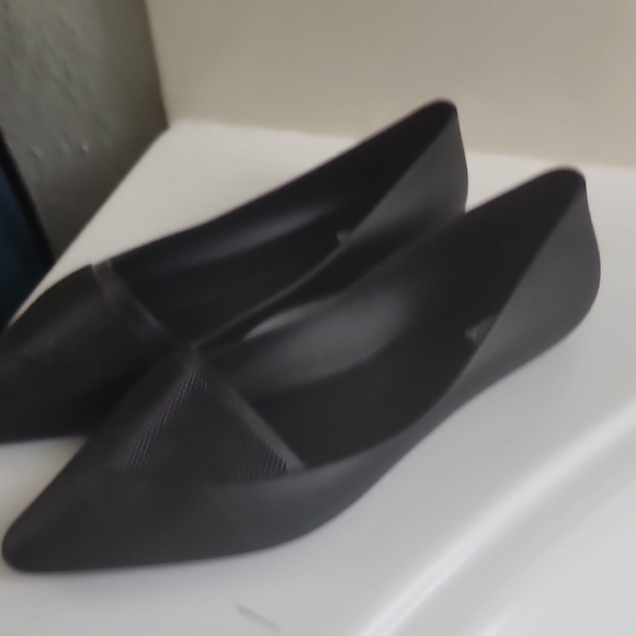 Melissa Black Flats with Textured Detail - Picture 3 of 3
